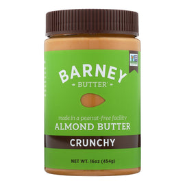 Barney Butter Almond Butter - Crunchy - Case Of 6 - 16 Oz.