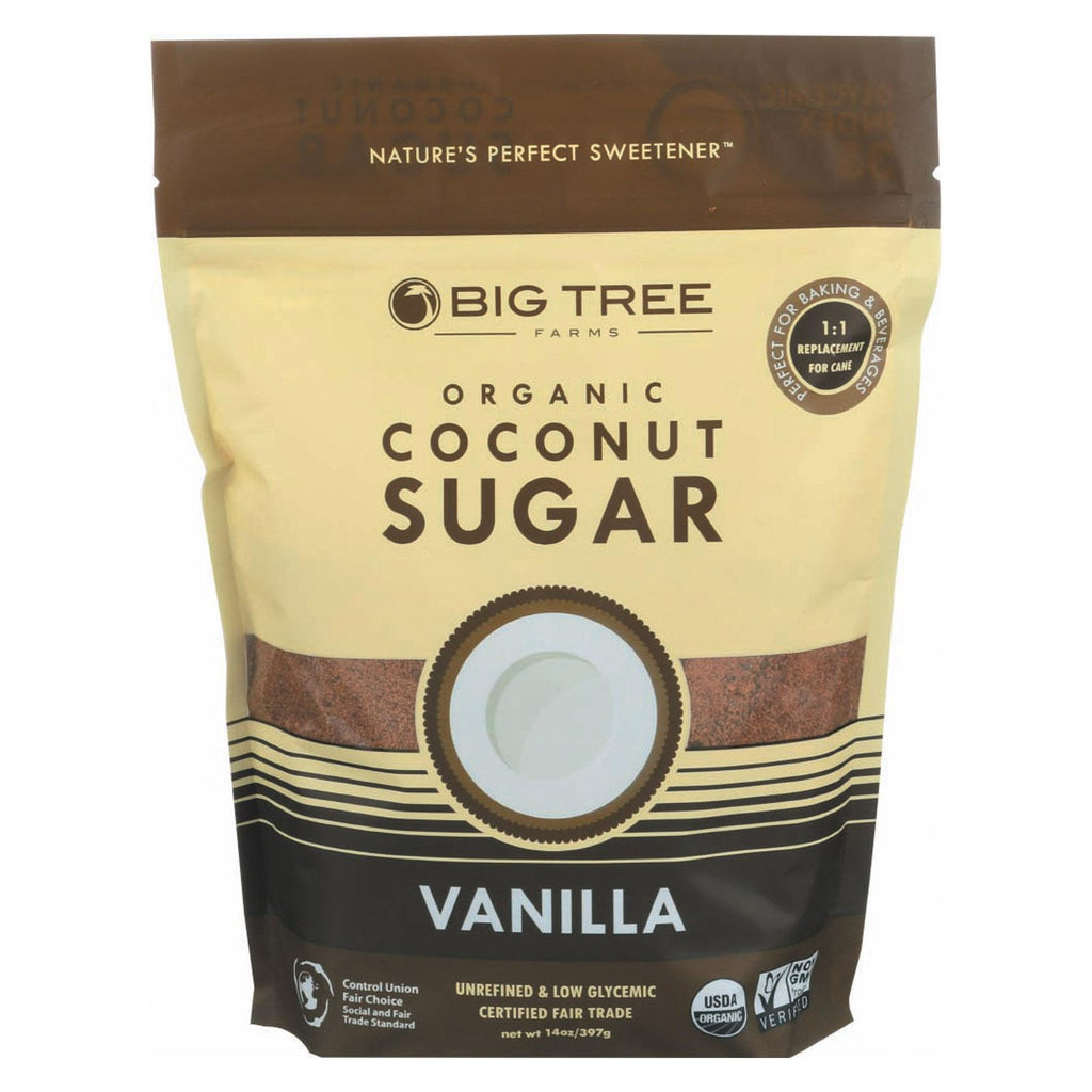 Big Tree Farms Coconut Palm Sugar - Vanilla - Case Of 6 - 14 Oz.