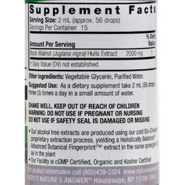 Nature's Answer Black Walnut Hulls Alcohol Free - 1 Fl Oz