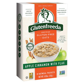 Gluten Freeda Instant Oatmeal - Apple - Case Of 8 - 10.5 Oz.