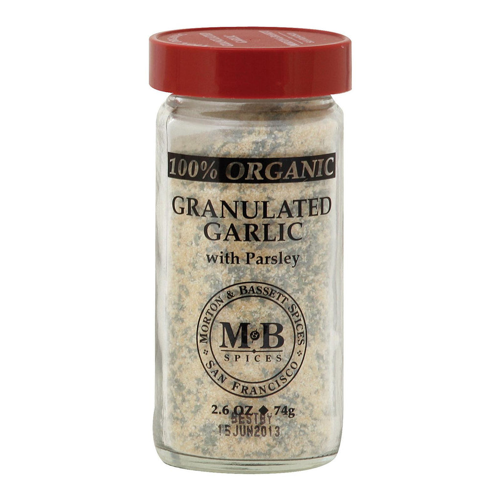 Morton And Bassett Garlic Granulated - Garlic - Case Of 3 - 2.6 Oz.