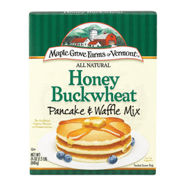 Maple Grove Farms Pancake Mix - Buckwheat And Honey - Case Of 6 - 24 Oz.