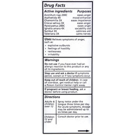 Liddell Homeopathic Letting Go Ang Anger Spray - 1 Fl Oz