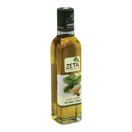Zeta Oil Oil - Basil Garlic - Case Of 6 - 8.45 Fl Oz