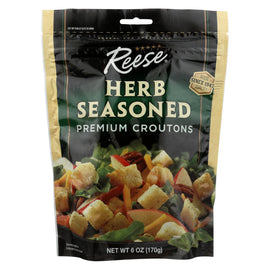 Reese Seasoned Premium Croutons - Case Of 12 - 6 Oz.