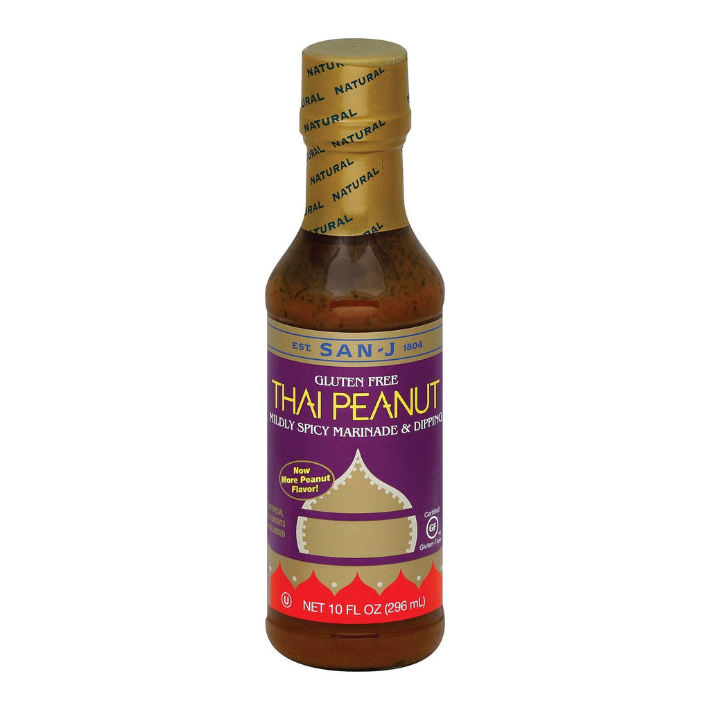 San - J Cooking Sauce - Thai Peanut - Case Of 6 - 10 Fl Oz.