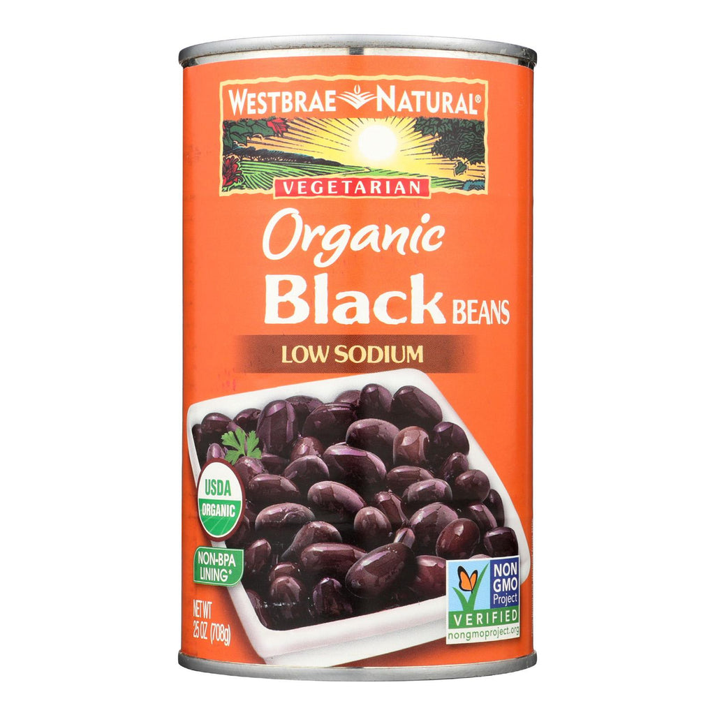 Westbrae Foods Organic Black Beans - Case Of 12 - 25 Oz.