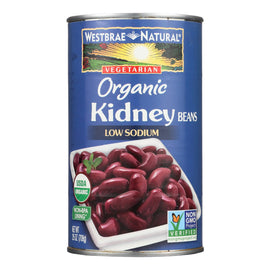 Westbrae Foods Organic Kidney Beans - Case Of 12 - 25 Oz.