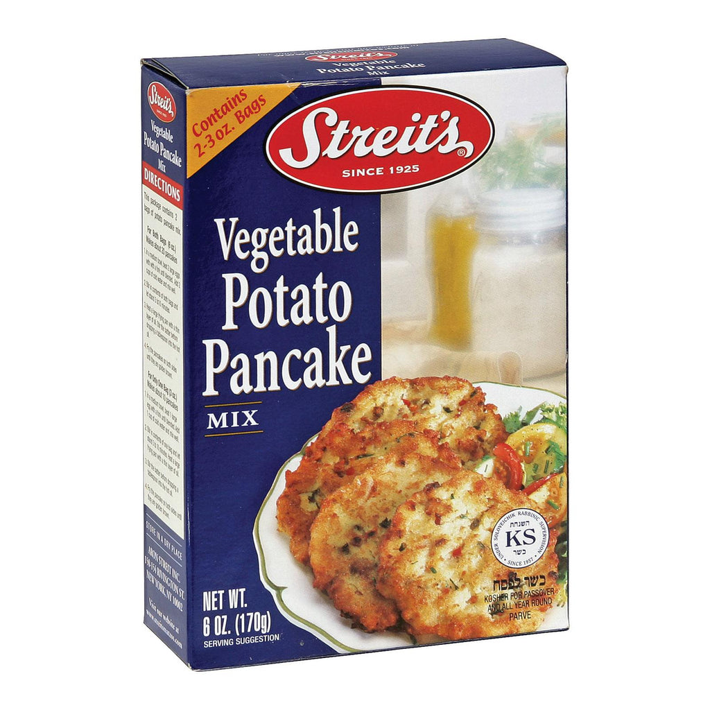 Streit's Pancake Mix - Vegetable Potato - Case Of 12 - 6 Oz.