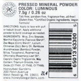 Honeybee Gardens Pressed Mineral Powder Luminous - 0.26 Oz