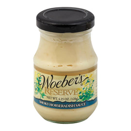 Woeber's Mustard Smoky Horseradish Sauce - Case Of 6 - 4.25 Oz.