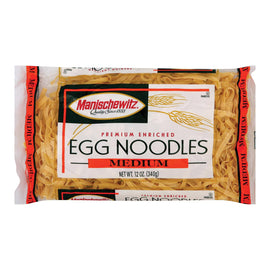 Manischewitz Medium Egg Noodles - Case Of 12 - 12 Oz.