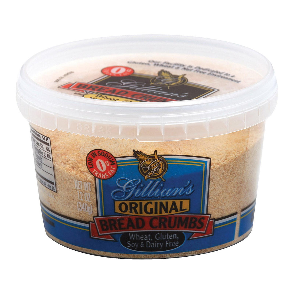 Gillian's Food Plain Bread Crumbs - Original - Case Of 12 - 12 Oz.