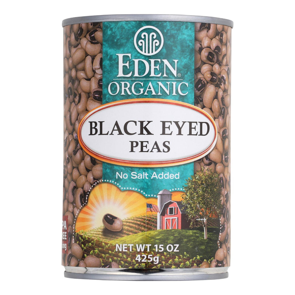 Eden Foods Organic Black Eyed Peas - Case Of 12 - 15 Oz.