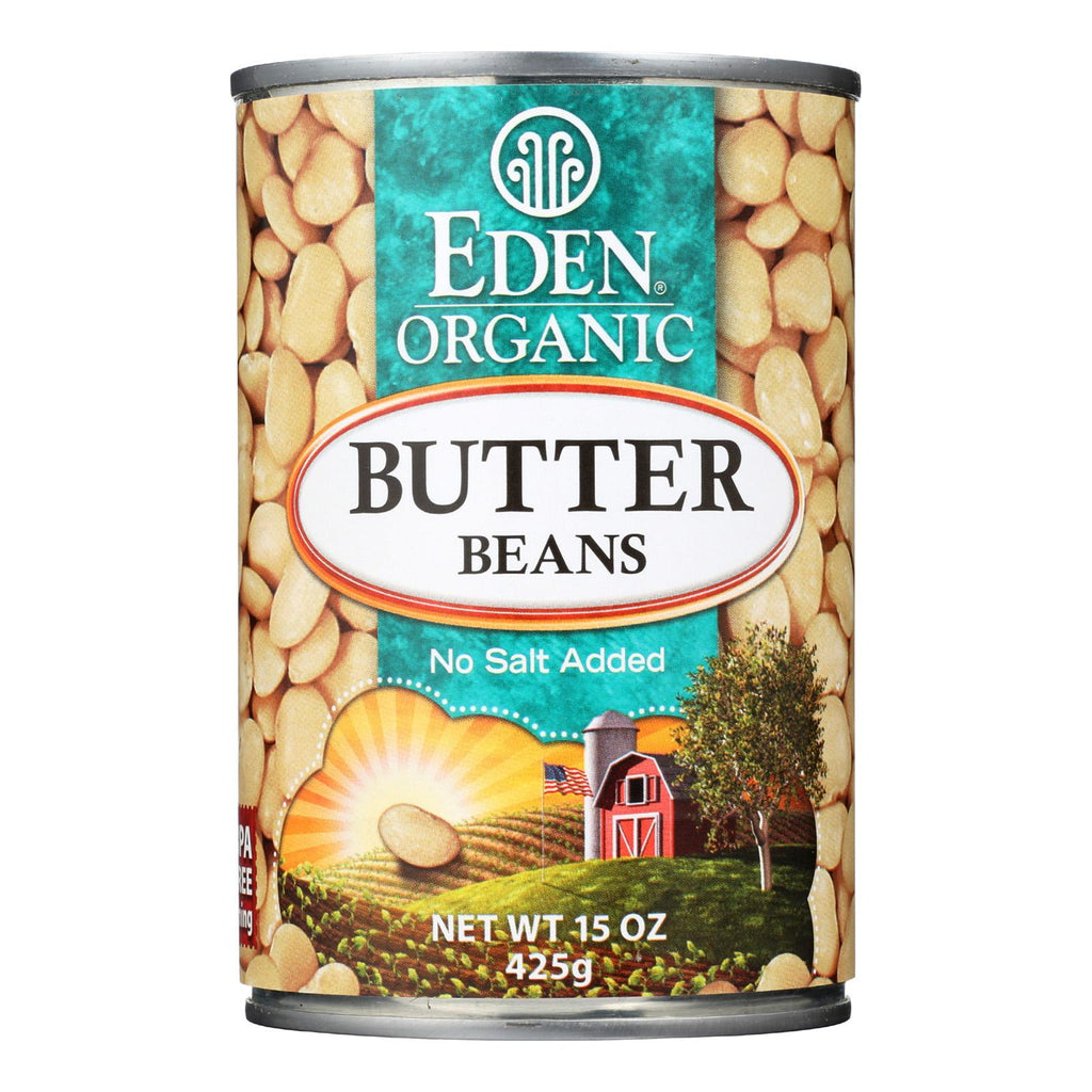 Eden Foods Butter Beans Organic - Case Of 12 - 15 Oz.