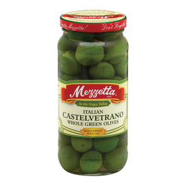 Mezzetta Italian Castelvetrano Whole Green Olives - Case Of 6 - 10 Oz.