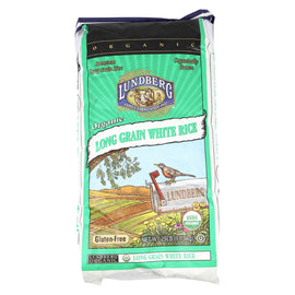 Lundberg Family Farms Organic White Long Grain Rice - Case Of 25 - 1 Lb.