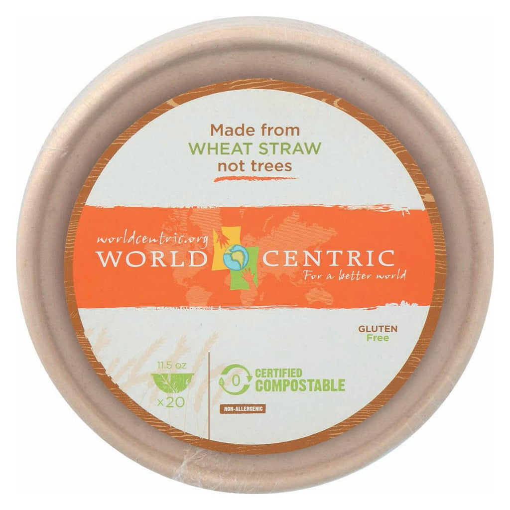World Centric Wheat Straw Bowl - Case Of 12 - 20 Count