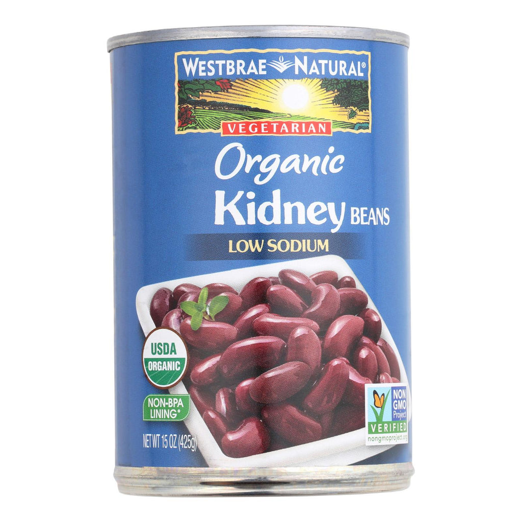 Westbrae Foods Organic Kidney Beans - Case Of 12 - 15 Oz.
