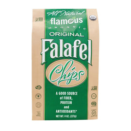 Flamous Falafel Chip - Low Sodium - Case Of 12 - 8 Oz.