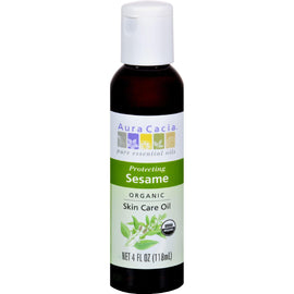 Aura Cacia Organic Aromatherapy Sesame Oil - 4 Fl Oz