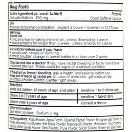 Naturade Softex Stool Softener Laxative - 60 Tablets