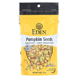 Eden Foods Organic Pumpkin Seeds - Dry Roasted - Case Of 15 - 4 Oz.