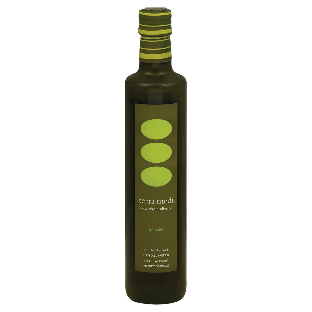 Terra Medi Olive Oil - Extra Virgin Medium - Case Of 6 - 17 Fl Oz.