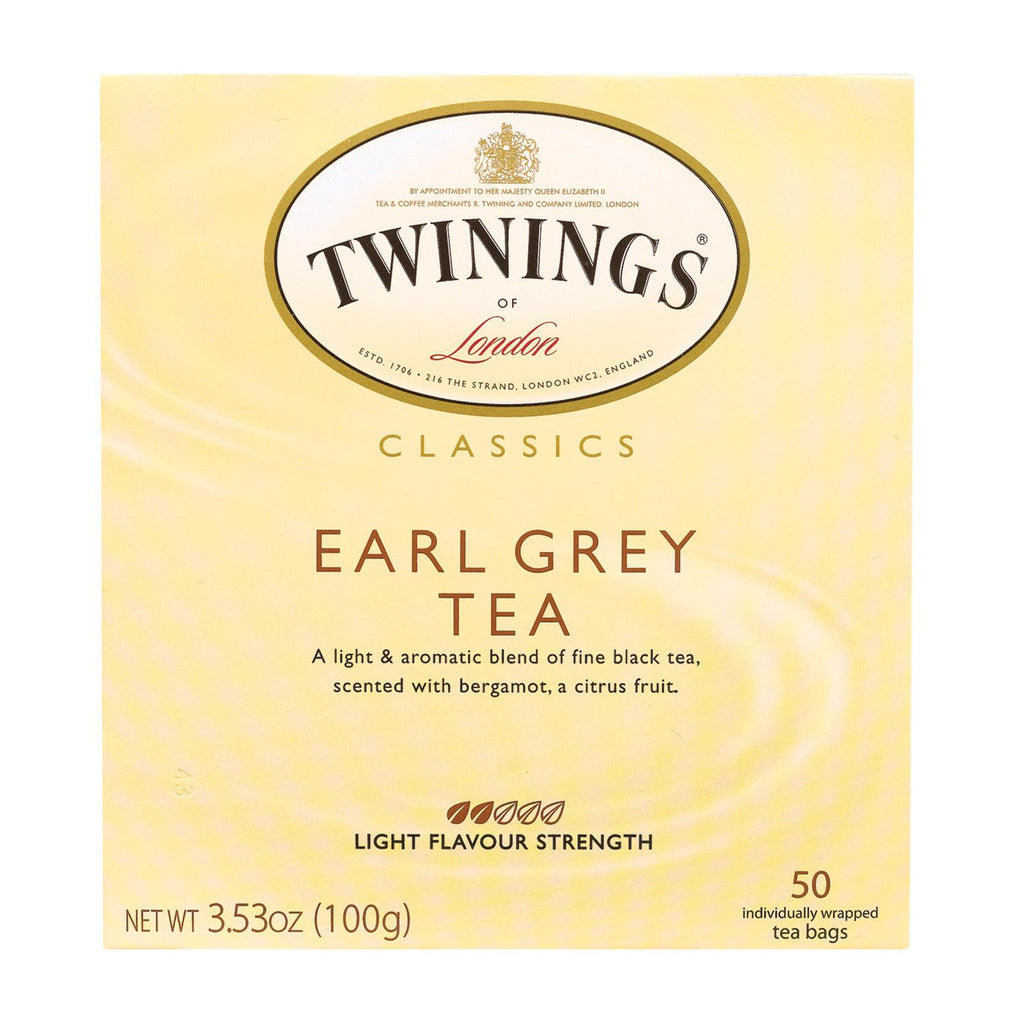 Twining's Tea Green Tea - Earl Grey - Case Of 6 - 50 Bags