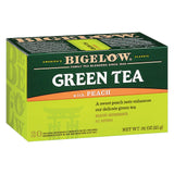 Bigelow Tea Green Tea - With Peach - Case Of 6 - 20 Bag