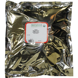 Frontier Herb Sage Leaf - Organic - Rubbed - Bulk - 1 Lb