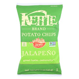 Kettle Brand Potato Chips - Jalapeno - Case Of 15 - 5 Oz.