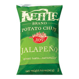 Kettle Brand Potato Chips - Jalapeno - Case Of 12 - 8.5 Oz.