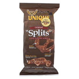 Unique Pretzels Splits - Original - Case Of 12 - 11 Oz.