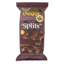 Unique Pretzels Splits - Extra Dark - Case Of 12 - 11 Oz.