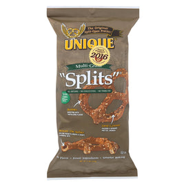 Unique Pretzels Splits - Multi Grain - Case Of 12 - 11 Oz.