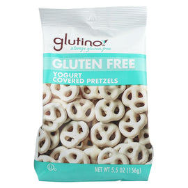Glutino Peppermint Pretzels - Yogurt - Case Of 12 - 5.5 Oz.