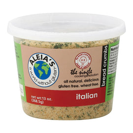 Aleia's Gluten Free Bread Crumbs - Italian - Case Of 12 - 13 Oz.