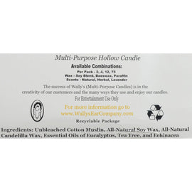 Wally's Natural Products Candles - Soy Blend Herbal - Case Of 75