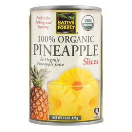 Native Forest Organic Slices - Pineapple - Case Of 6 - 15 Oz.