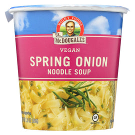 Dr. Mcdougall's Vegan Spring Onion Noodle Soup Big Cup - Case Of 6 - 1.9 Oz.