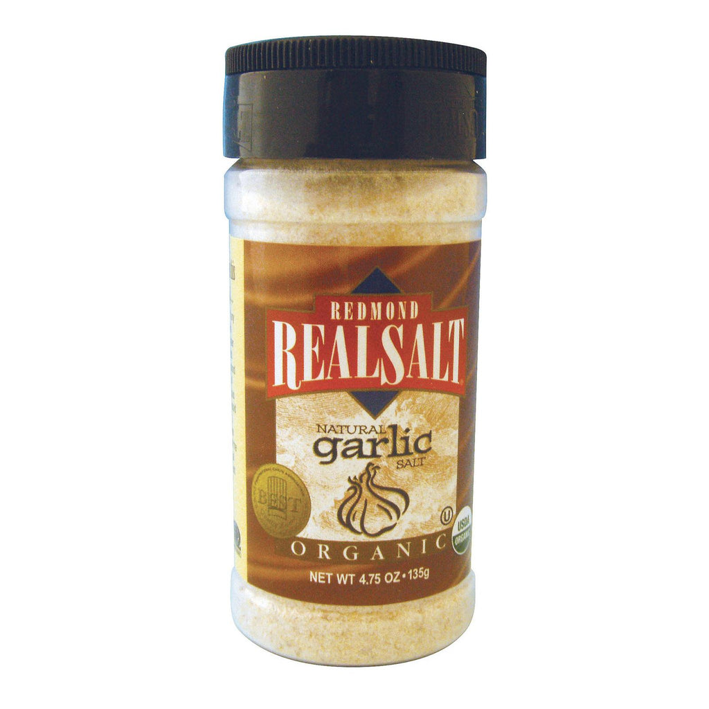 Real Salt Garlic Salt - Organic - Case Of 6 - 4.75 Oz.