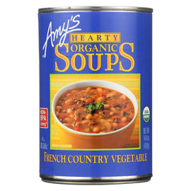 Amy's Organic Soup - Vegetarian Hearty French Country - Case Of 12 - 14.4 Oz