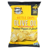 Good Health Kettle Chips - Cracked Peppe And Sea Salt - Case Of 12 - 5 Oz.