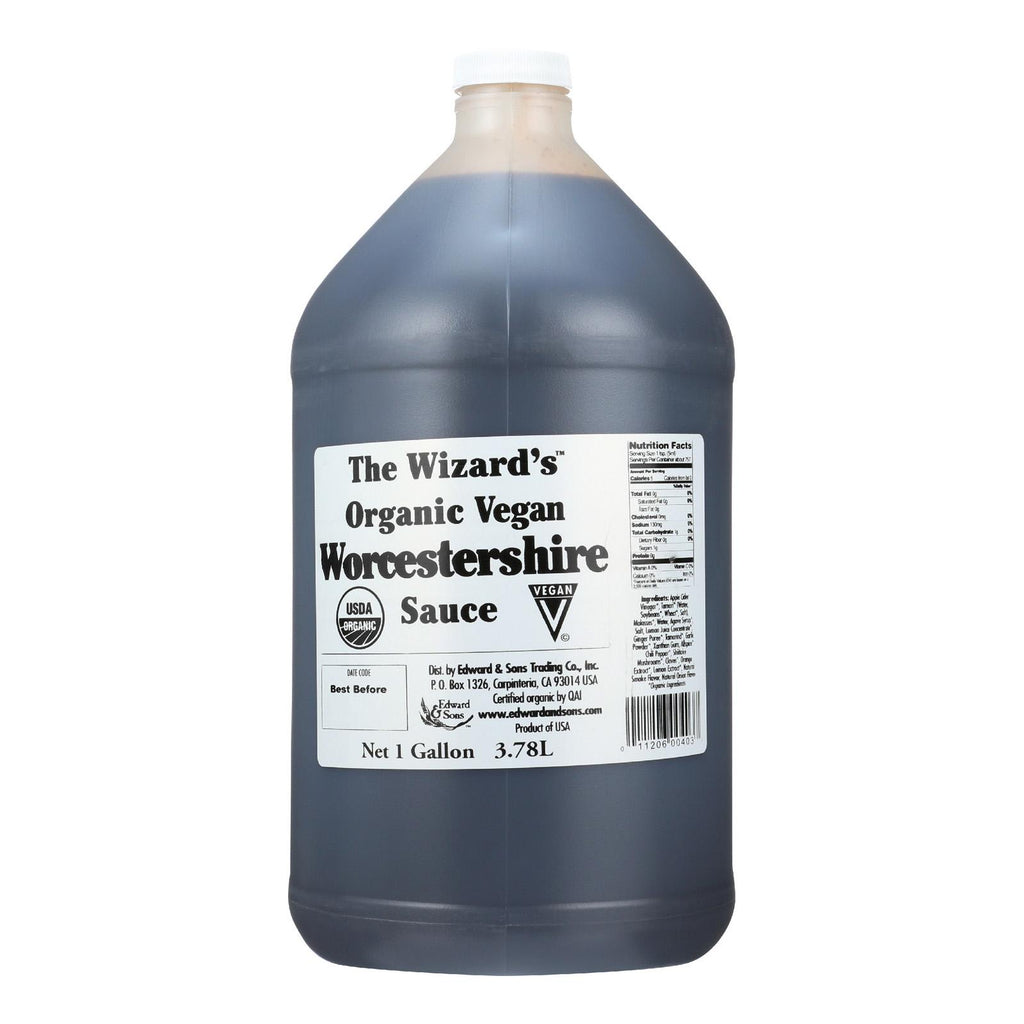 Wizard Organic Sauce - Worcestershire - 128 Oz
