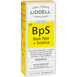 Liddell Homeopathic Back Pain Sciatica - 1 Fl Oz