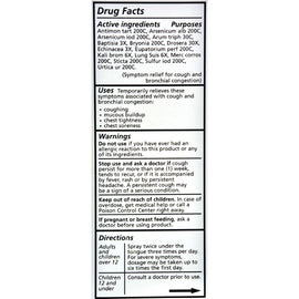 Liddell Homeopathic Cough And Bronchial Spray - 1 Fl Oz