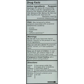 Liddell Homeopathic Insomnia - 1 Fl Oz