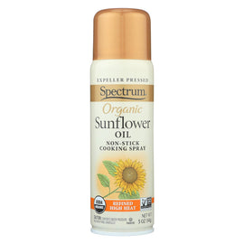 Spectrum Naturals Organic Sunflower Oil Spray - High Heat - Case Of 6 - 5 Oz