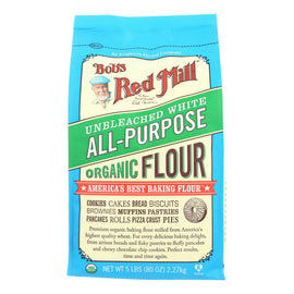 Bob's Red Mill Organic Unbleached White All-purpose Flour - 5 Lb - Case Of 4